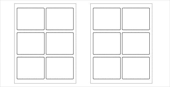 blank labels template free